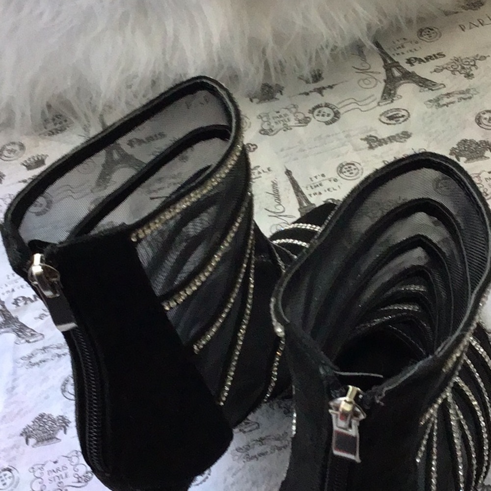 Italina Rhinestone & Mesh Bootie - Picture 4 of 5